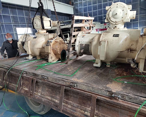 鶴煤集團登?？諌簷C大修項目現(xiàn)場